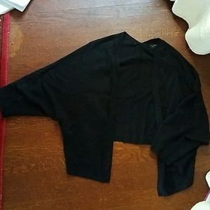 Lane Bryant Cropped black cardigan